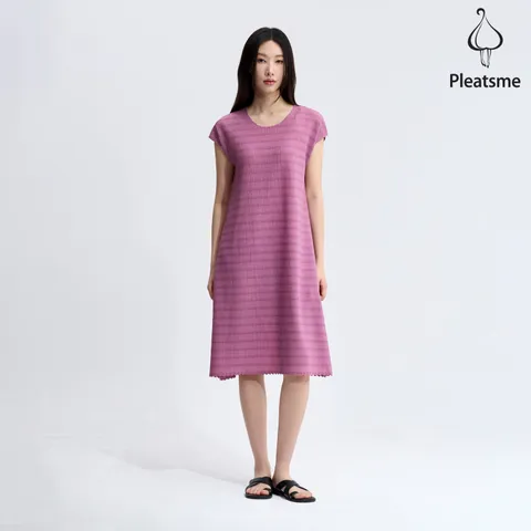 [최초가 138000원] 캡소매 뱀부 플리츠 원피스_EPOPM025012