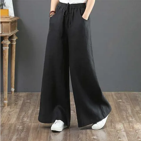 바람솔솔 시원한 린넨 와이드 팬츠