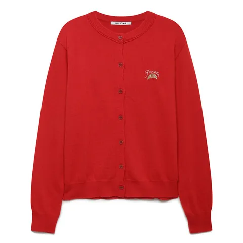 [나이스크랍프리미엄] 자수 라운드가디건 N254PWKC55 463691