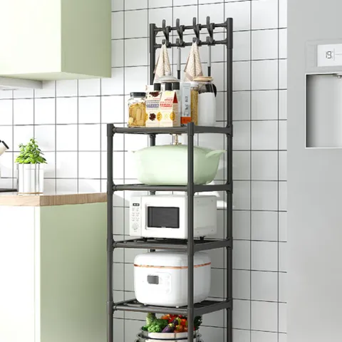 이동식 틈새 선반 주방 다용도실 수납 정리 보관함 주방선반 전자레인지선반 베란다선반