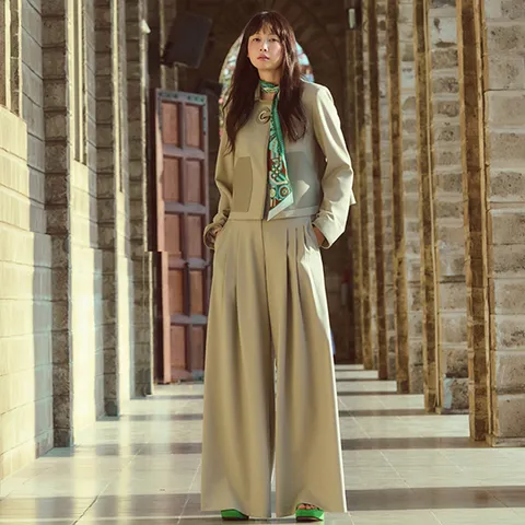 26SS 울블렌드 와이드 팬츠