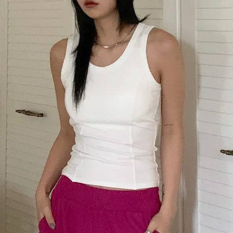 [하프클럽/에이치스타일](BM)절개캡슬라브나시 봄 여름