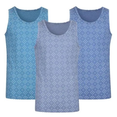 [하프클럽] 남성 다이아몬드 도트 코튼 런닝 3매입 세트 HW-UW-MMR9002