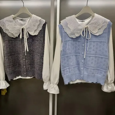 스튜디오AG HC42 조끼세트블라우스 M2613SE01