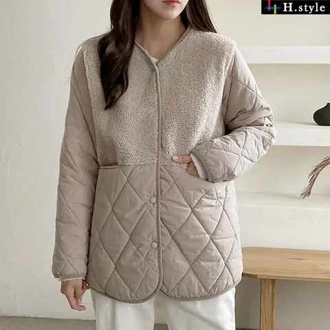 H스타일WG퀼팅램보아점퍼/22FW/아우터