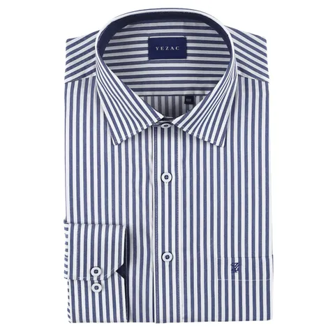 [롯데백화점](셔츠)] 여름긴팔 일반핏 스판 네이비 스트라이프 남방YJ4FBR111NYYJESBR106NY