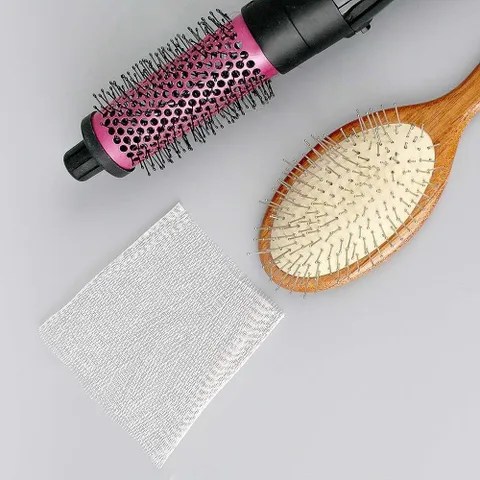 뿌리볼륨빗 롤빗 머리카락제거망 50매입 헤어빗청소 머리카락제거망 헤어빗청소 롤빗청소