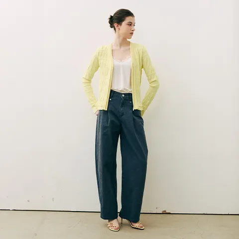 [NEW컬러추가]26SS 린넨블렌디드 피그먼트 데님 long