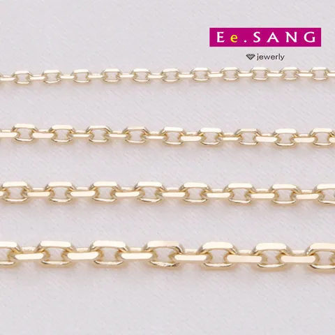 이상주얼리/14k 각줄 체인 목걸이 2Type/14k체인