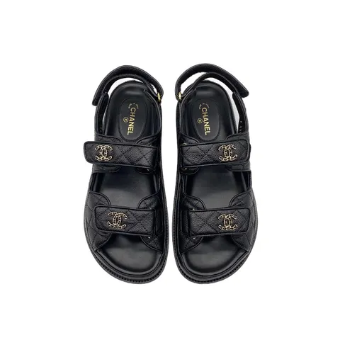 [명품]  여성 벨크로 캐비어 샌들 블랙 G35927 X56140 94305