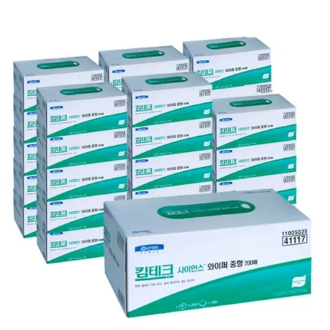 킴테크 와이퍼 중형 200매 30P 실험기구 렌즈 청소 킴테크와이퍼 사이언스와이퍼 와이퍼대량구매
