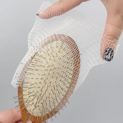 뿌리볼륨빗 롤빗 머리카락제거망 50매입 브러쉬클리너 머리카락제거망 헤어빗청소 롤빗청소