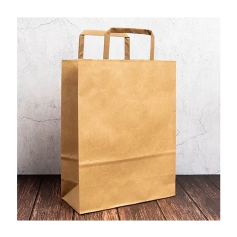 기븐 크라프트플렛쇼핑백 대 형 260x90x360mm (20매입) 종이가방 팩(1개입) 자재