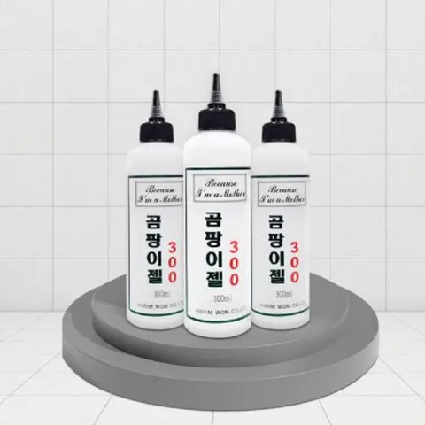 고효율 화장실 욕실청소 타일 곰팡이젤 300ML 2+1 변기타일청소 곰팡이제거 세면대락스 곰팡이청