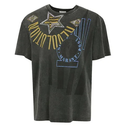 이자벨 마랑 ISABEL MARANT HUGO TS0149HC B1N15H 02FK 휴고 로고 반팔 티셔츠