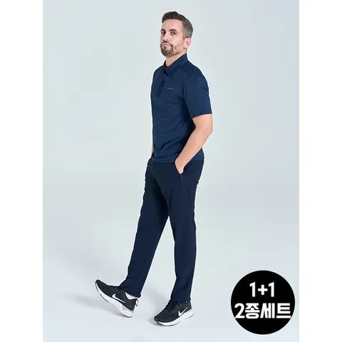 [하프클럽]  2종세트 쿨 밸런스 카라 반팔 티셔츠 MVT4272
