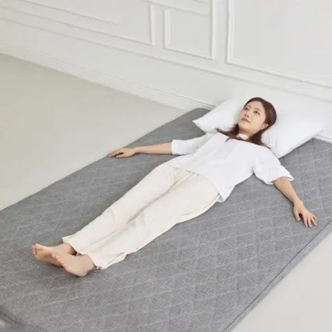 두꺼운 바닥에 접이식 까는 요매트 요커버 3단 솜세트 푹신한 깔끔한 두꺼운 자취생