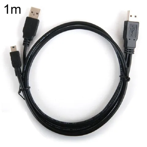 USB-A to USB-A mini 5핀 (M M) Y케이블 1m c타입고속충전케이블 5핀고속충전케이블