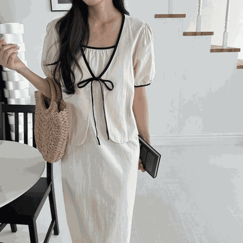 [하프클럽] 남동 여름 레이어드 민소매 린넨 나시원피스 휴양지 바캉스 휴가 하객룩 빅사이즈 블랙 롱원피스 반