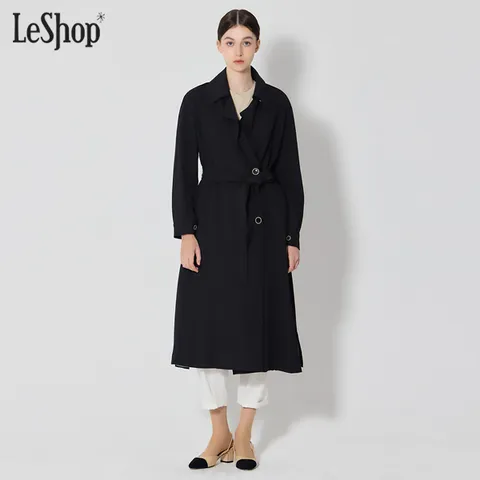 더블 버튼 바바리 트렌치코트