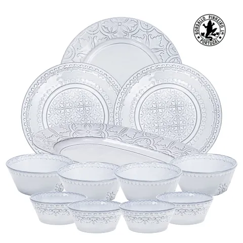 보르달로 핀헤이로 포르투갈 수입 빈티지 그릇 식기세트 루아노바 4인홈세트 12P