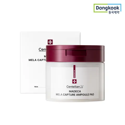 마데카 멜라 캡처 앰플 패드 60매 1개 기미케어 기미팩 미백 기능성패드 비건 인증