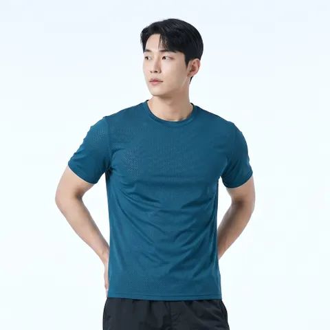 프로쿨 남성 여름용 기능성 냉감 데일리 쿨링 반팔 라운드 티셔츠(M5ST33)