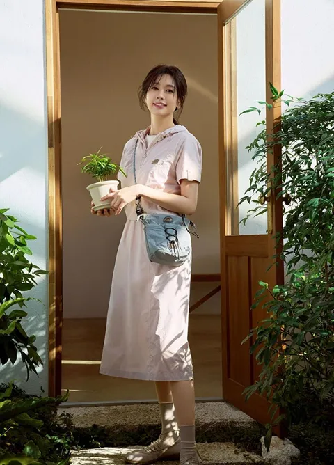 W 레이어 후디 원피스 BEFIOAQ02 428515
