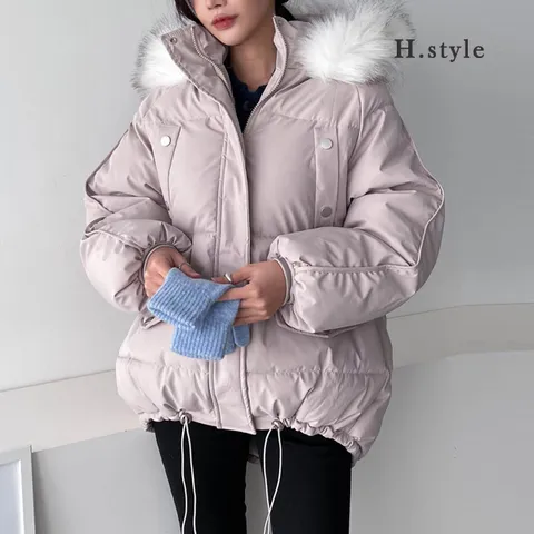 H스타일NB뷰티락쿤숏패딩/22FW/아우터