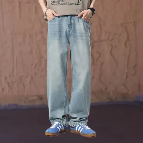 여름 신상 텐셀 스트레이트 남성 데님 팬츠