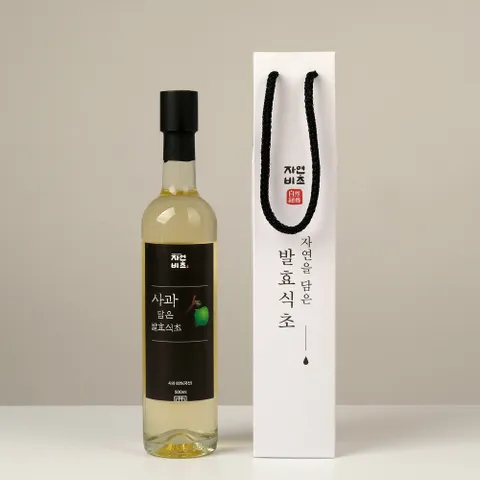 사과 담은 발효식초 500ml 무설탕 전통발효