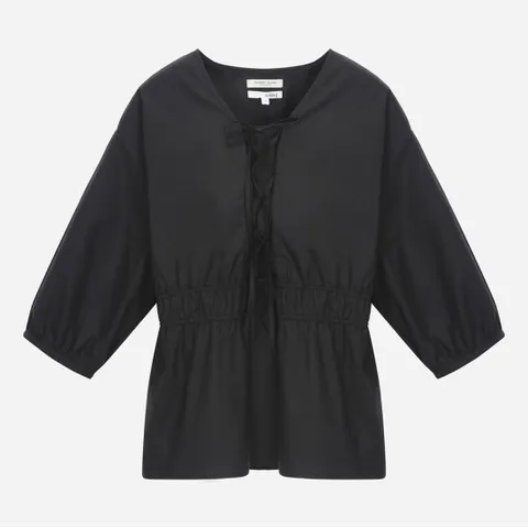 [CJ단독]레이스업 셔링 블라우스_T250MBL906W