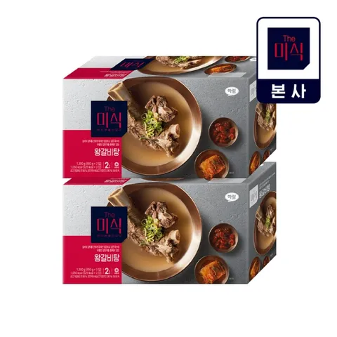 더미식 왕갈비탕 2입 2개 2600g 650g x 4입