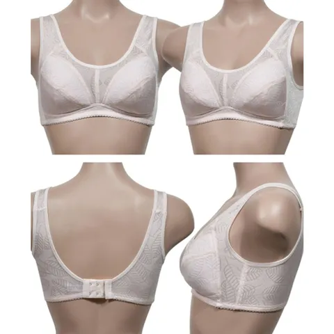 (비비안)레이온 노와이어 나뭇잎패턴 풀컵 A컵 브라 풀컵브라 A컵브라 브라 노와이어브라