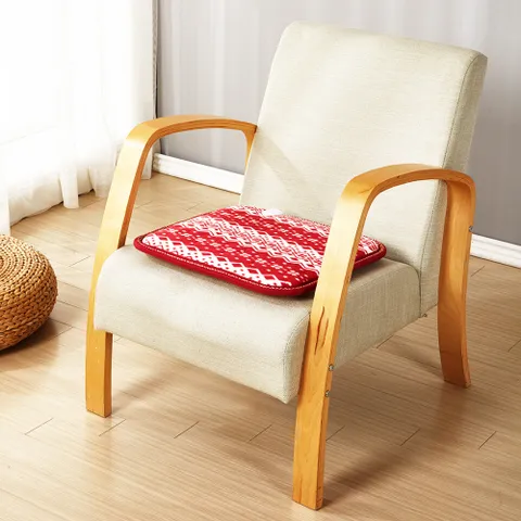 극세사 전기방석 1인용 노르딕레드