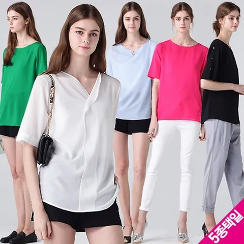 [홈쇼핑방송/(LeOT)] 모멘텀 퍼펙스핏 블라우스