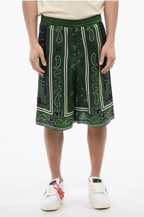 [해외직구]  숏팬츠 OMCB092S24FAB0015700 Green
