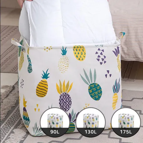 패브릭 리빙 박스 이불 옷 수납함 지퍼형 보관 가방 이불가방 이불정리함 이불보관함 옷보관함