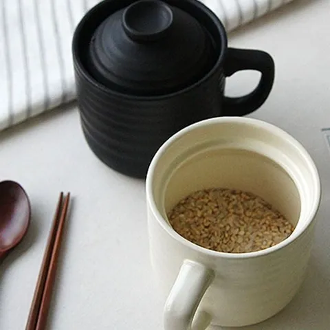 쉽게 밥을 짓는 코즈키 1인 라이스쿠커 2color 라이스쿠커 1인밥솥 밥솥 도자기라이스쿠커