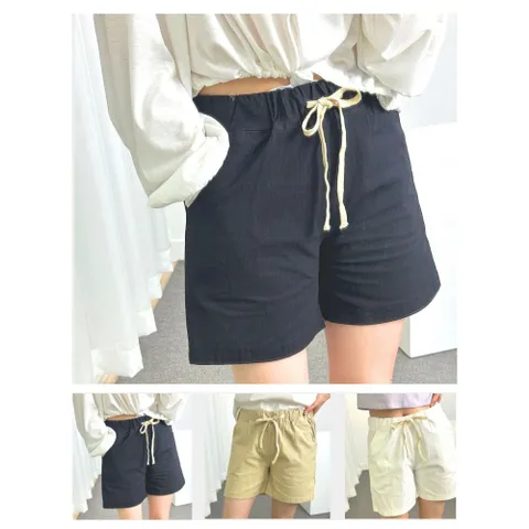 여성용 4부 스판 밴딩 반바지 캐주얼 여름 쿨 팬츠 여자반바지 여자여름바지 쿨반바지