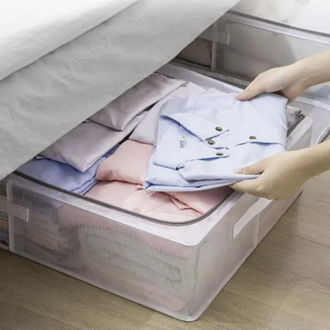 보관 옷 이불 트레이 리빙박스 옷정리함 옷보관함 수납정리함 폴딩박스 옷수납함 이불보관함