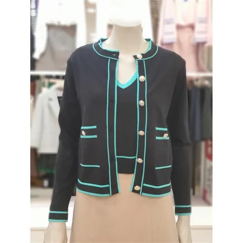 투톤 배색  숏  가디건 OZ3GDT4