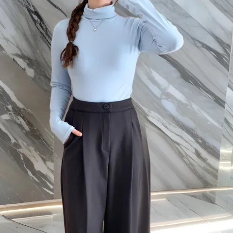 [다잇템] 여자 목폴라이너티 멀티컬러 편한 엷은 티셔츠