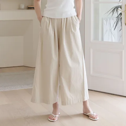여자 백바지 와이드코튼 휘뚜루 마실룩 파스텔 바지_4