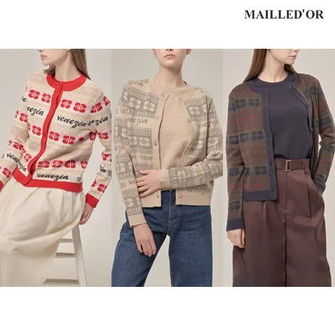 [홈쇼핑인기]자카드 가디건+반팔니트 2종