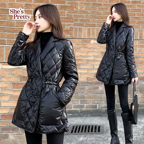 [하프클럽/쉬즈프리티]아이콘퀼팅패딩쟈켓