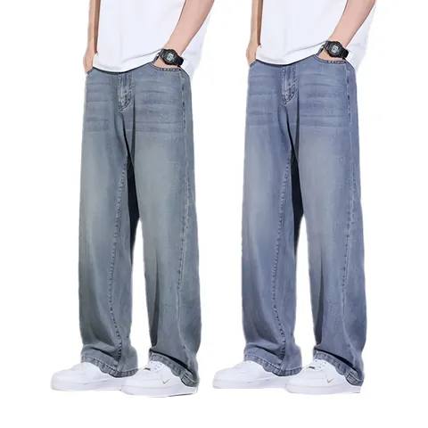 남성 청바지 여름 텐셀 쿨링 루즈핏 데님 팬츠