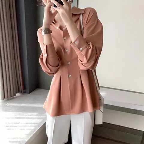 [브리치] 허그허그 / 클라비스 주름 4color 셔츠