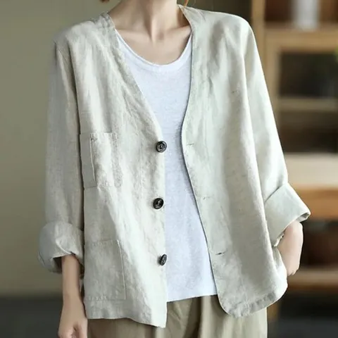 [하프클럽/휴드]달렌트 린넨 자켓