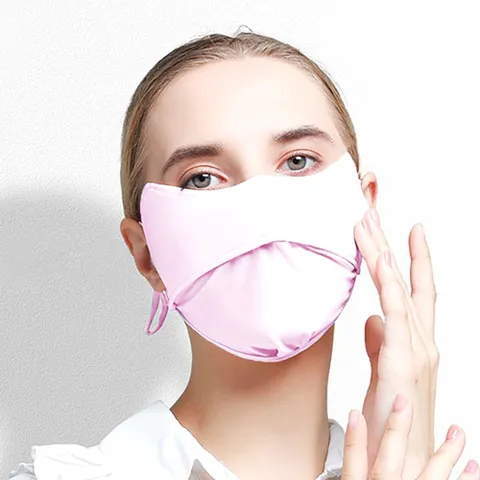 여름마스크 운동 산책 얼굴가리개 핑크